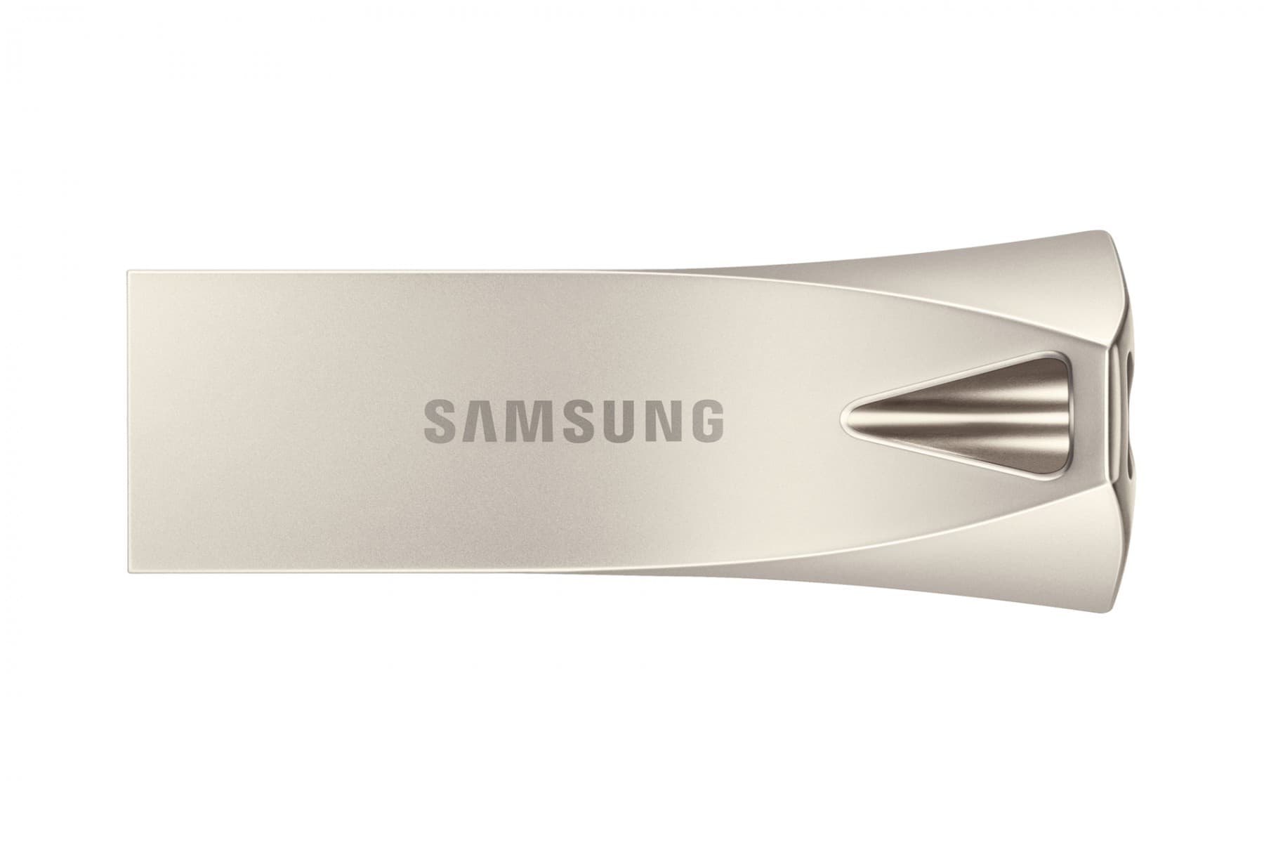 SAMSUNG BAR Plus USB Type-A 512GB 400 MB/s read 110 MB/s write USB 3.1 Flash Drive with Champagne Silver with key ring